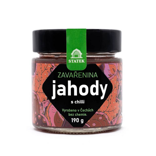 Jahody s chilli papričkami bhut jolokia 190 g