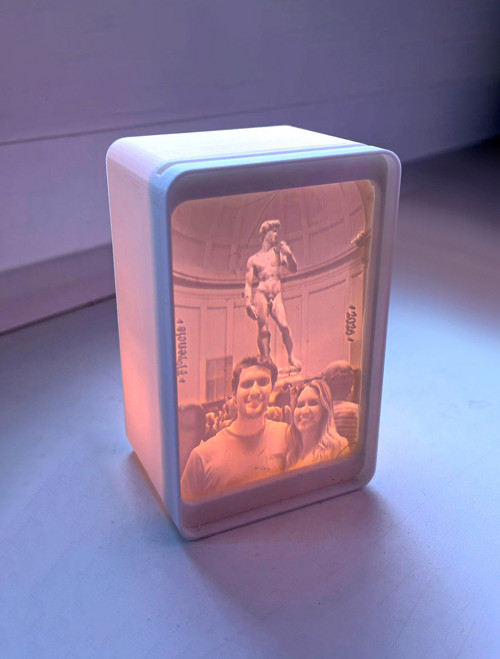 Lampička s vlastní fotkou – 3D vzpomínka