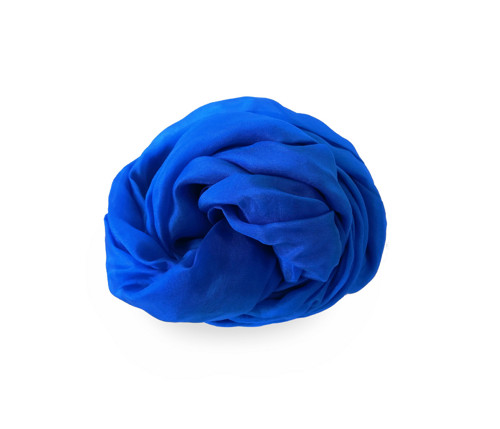 "royal blue" hedvábná šála, 150x40 cm — foto 1
