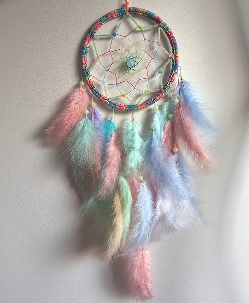 Lapač snů - Ø16 cm - multicolor NEON