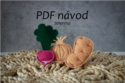 Zelenina z filcu - PDF NÁVOD