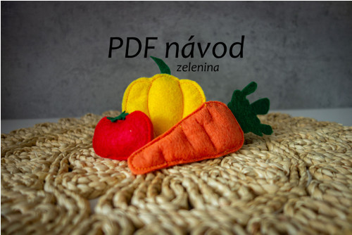 Zelenina z filcu - PDF NÁVOD