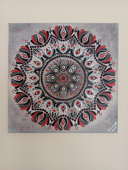 Mandala " Cesta vzhůru" - 40 x 40 cm