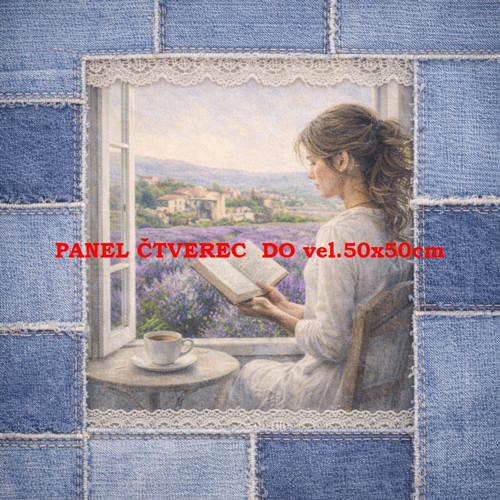 Bavlněný panel 10x10 cm