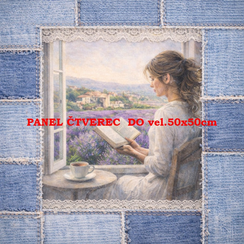 Bavlněný panel 10x10 cm