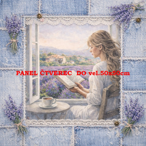 Bavlněný panel 10x10 cm