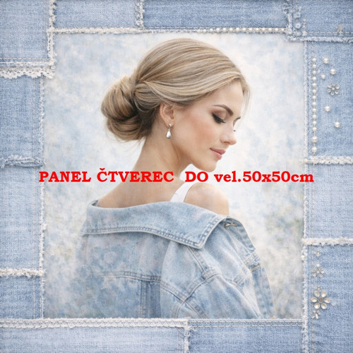Bavlněný panel 10x10 cm