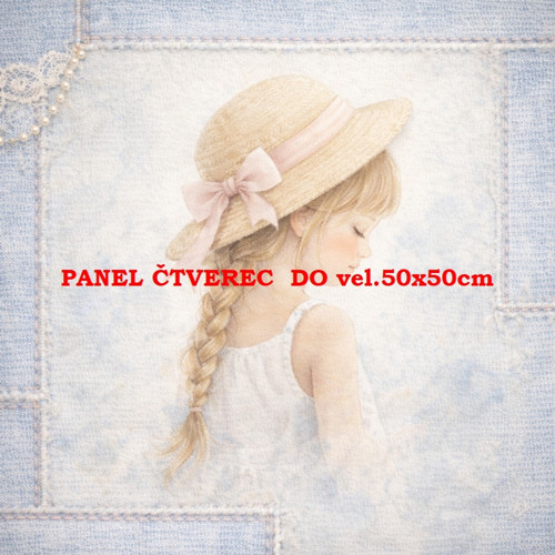 Bavlněný panel 10x10 cm