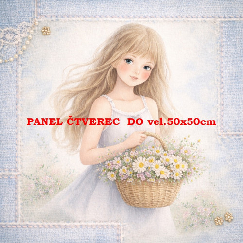 Bavlněný panel 10x10 cm