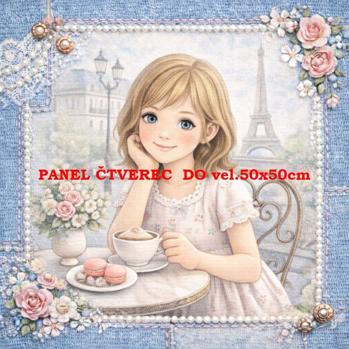 Bavlněný panel 10x10 cm — foto 1