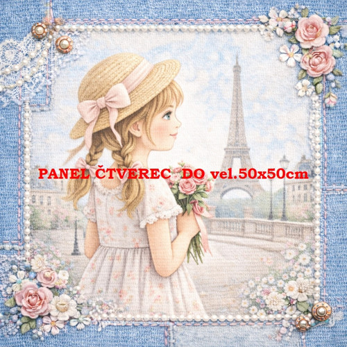Bavlněný panel 10x10 cm