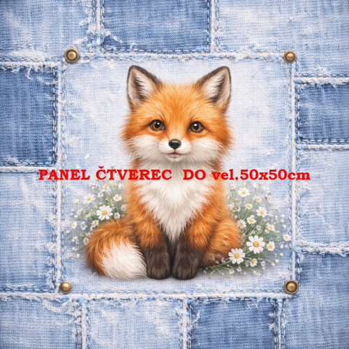 Bavlněný panel 10x10 cm