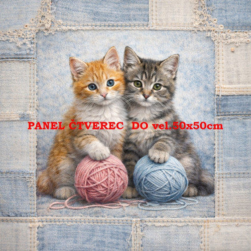 Bavlněný panel 10x10 cm — foto 1