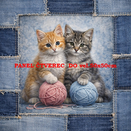 Bavlněný panel 10x10 cm — foto 1