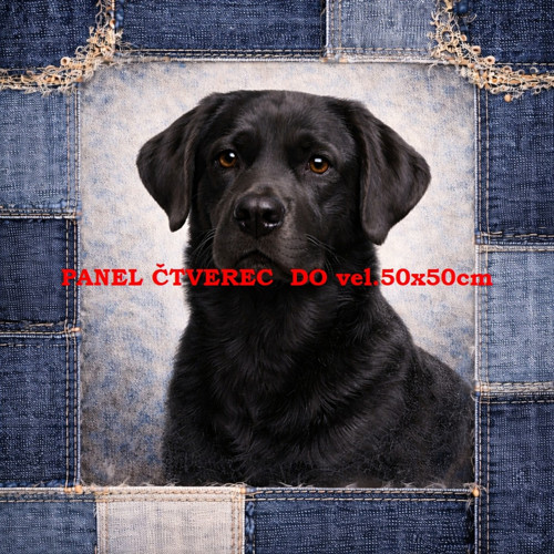 Bavlněný panel 10x10 cm — foto 1