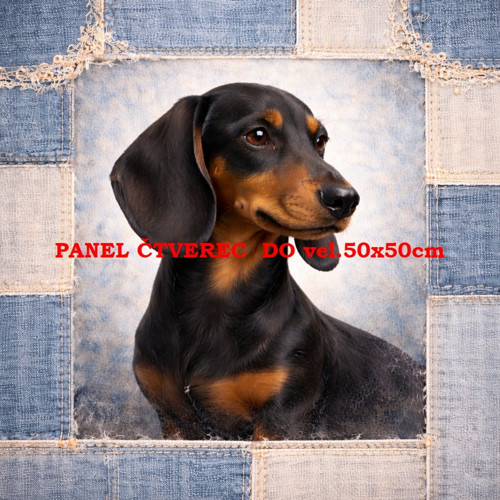 Bavlněný panel 10x10 cm — foto 1