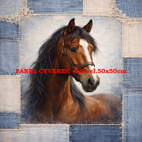 Bavlněný panel 10x10 cm — foto 1