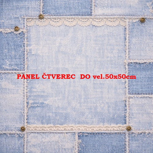 Bavlněný panel 10x10 cm — foto 1
