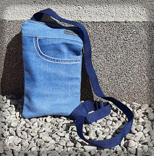 Mini džínová crossbody kapsa