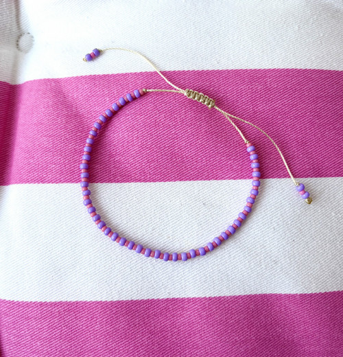 Náramek z Miyuki korálků Rotate Purple