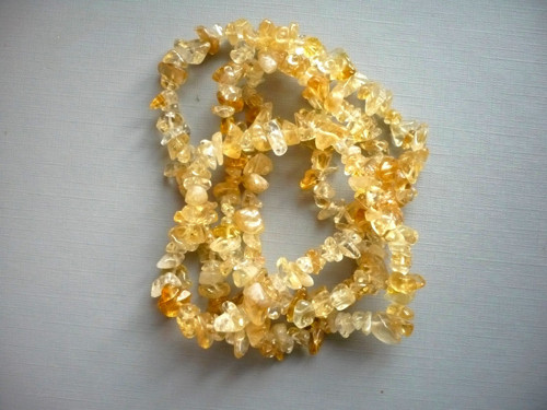 Minerální zlomky 90 cm - citrín AA
