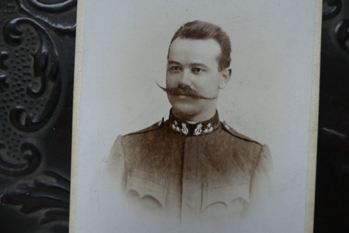 Voják... kabinetní fotografie Zeiberdlich, Terezín