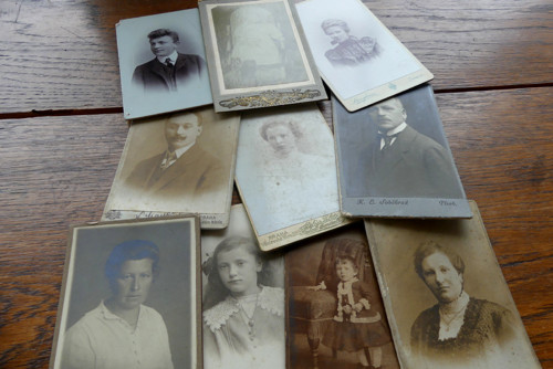 10 kusů kabinetních fotografií, kabinetky