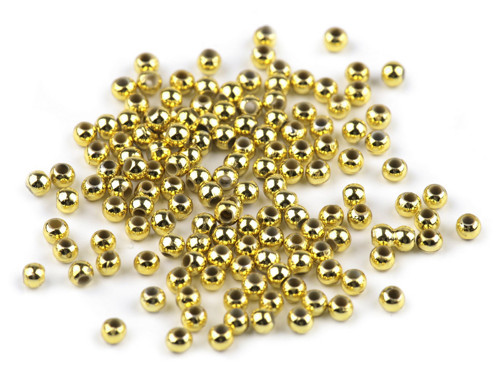 Korálek GLANCE metalic, zlatá, 4mm,10g