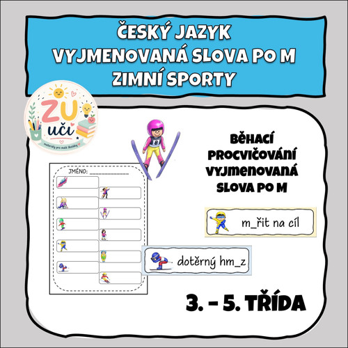 Zimní sporty - Vyjmenovaná slova po M