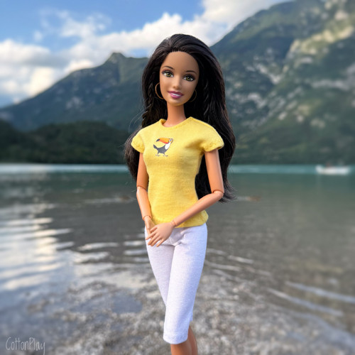 Leginy pro Barbie - bílé — foto 1