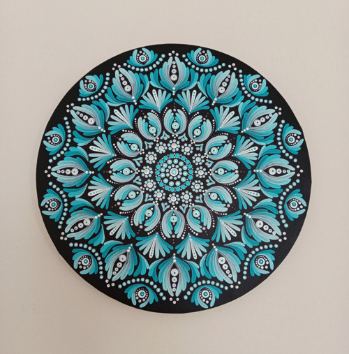 Mandala " Vnitřní síla" - průměr 40 cm