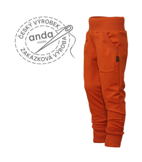 Dětské tepláky bez počesu 92 až 164 vel.