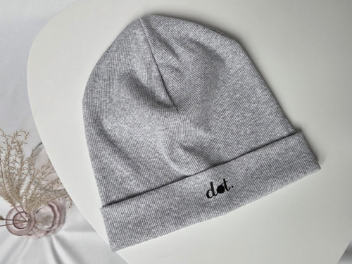 Dvouvrstvá čepice RIB - UNISEX Středně šedý melír