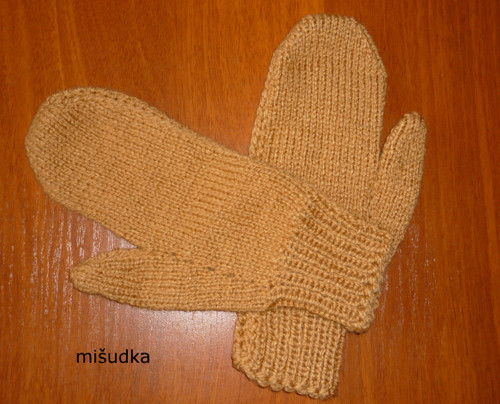 Rukavice jako od maminky - okrové 8