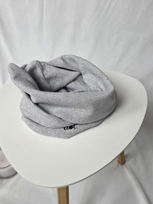 Nekonečná šála RIB - UNISEX Středně šedý melír