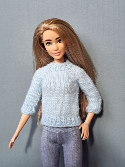 Baby Blue Picnic - svetřík pro Barbie