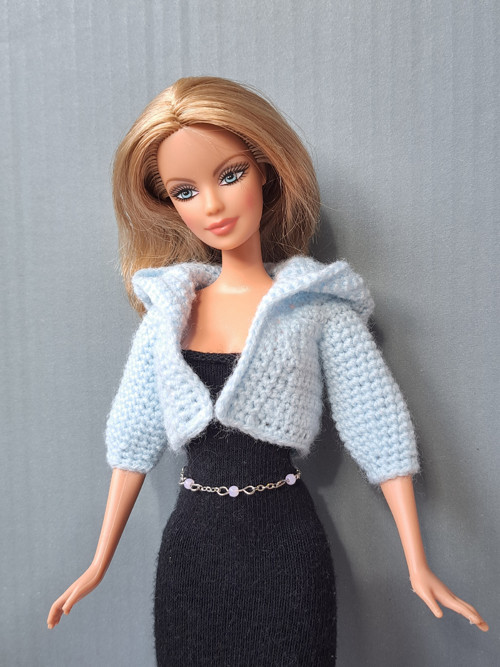 Baby Blue Hoody - svetřík pro Barbie