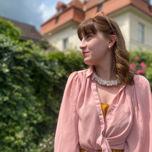 Kvítka & perly – hořčicová