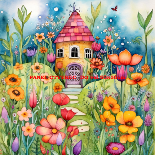 Bavlněný panel 15x15 cm - skl​adem