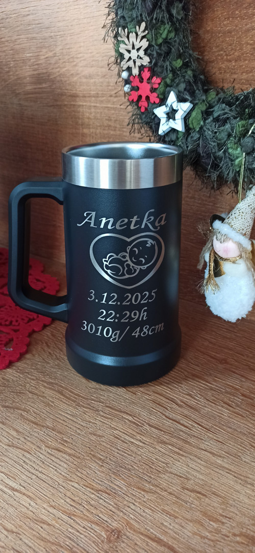 Vlastní STANLEY Korbel na pivo 700ml vakuový