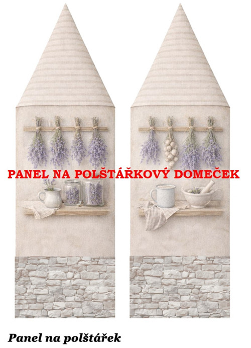 Bavlněný panel 48,5x67 cm - skladem