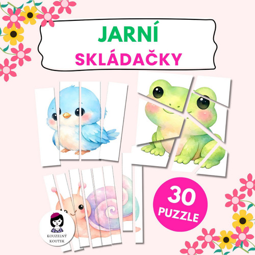 Jarní puzzle | skládačka | Velikonoce | Jaro |