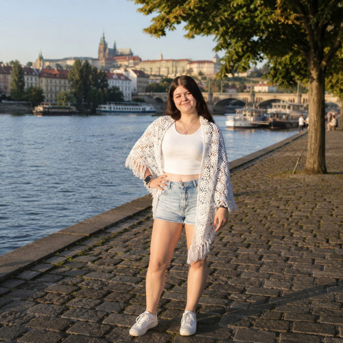 Krajkový šátek — foto 1