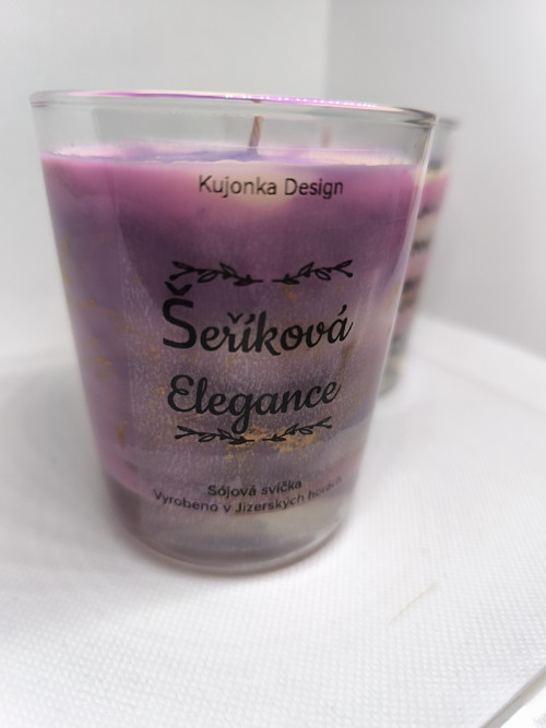 Šeříková Elegance – sójová svíčka s vůní šeříku