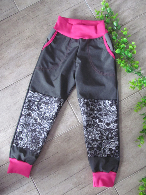 Kalhoty SOFTSHELL-jaro podzim -Dvojitá Kolena