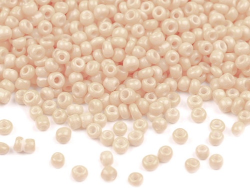Rokajl skleněný, 2mm, lososová světlá, 50g