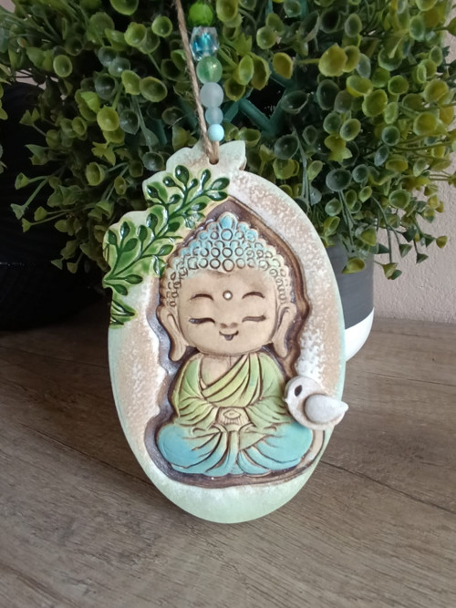 Buddha v modré