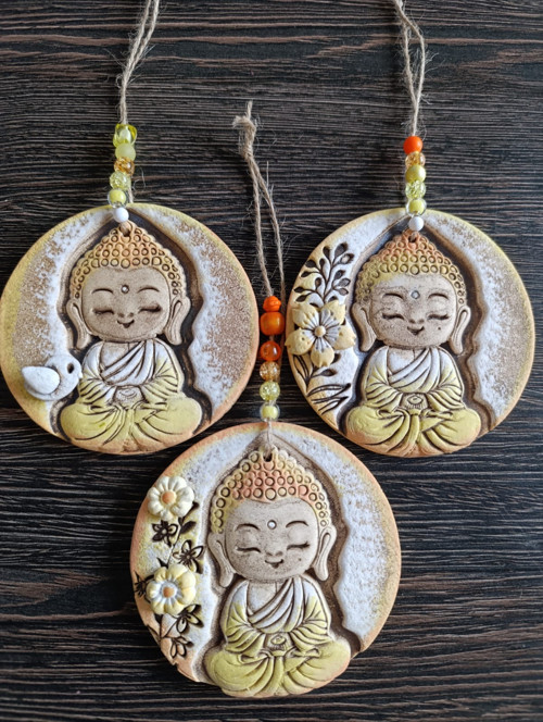 Buddha kolečko ve žluté