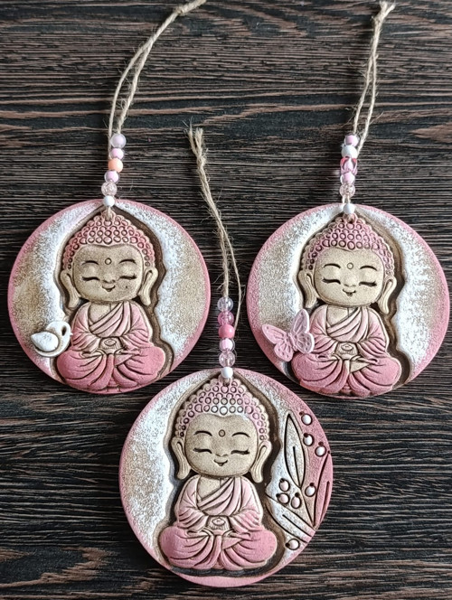 Buddha kolečko v růžové