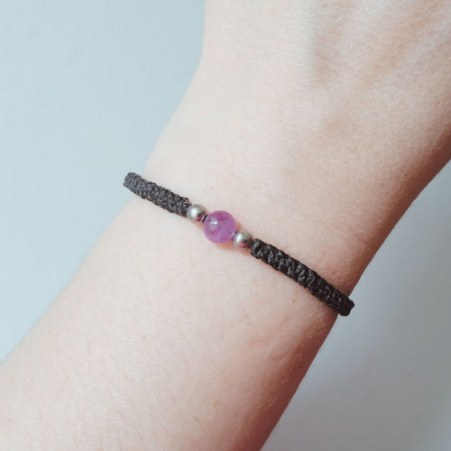 Náramek s ametystem - amulet (dámský)
